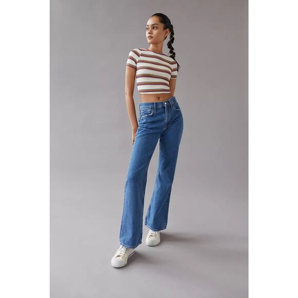 Urban Renewal Remnants Striped Baby Tee - Size Medium - Picture 4 of 6